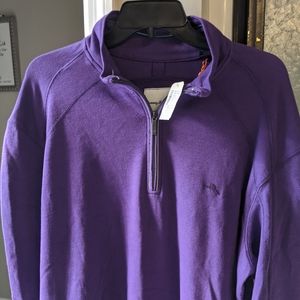 NWT Pima cotton half zip pullover